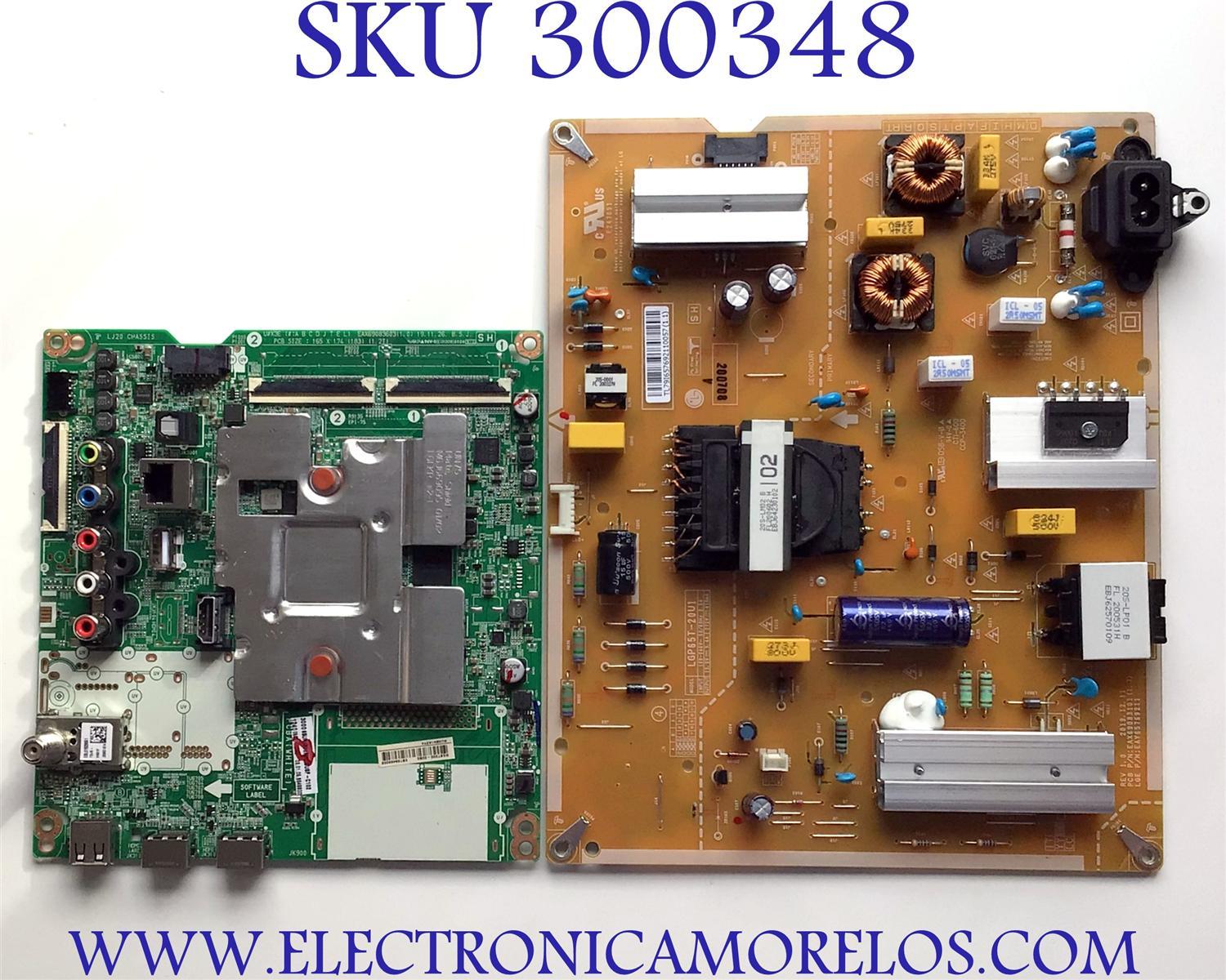 KIT DE TARJETAS PARA TV LG SMART TV / MAIN EBT66466002 / EAX69083603 / EAX69083603(1.0) / FUENTE EAY65769211 / EAX69083101 / LGP65T-20U1 / PANEL NC650DQG-ABHX7 / DISPLAY HV650QUB-N9E / MODELO 65UN7300AUD / 65UN7300AUD BUSFLKR / 65UN7300AUD.BUSFLKR